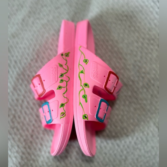 Freedom Moses sandals slide Sugar pink 39/8.5 - Picture 5 of 10